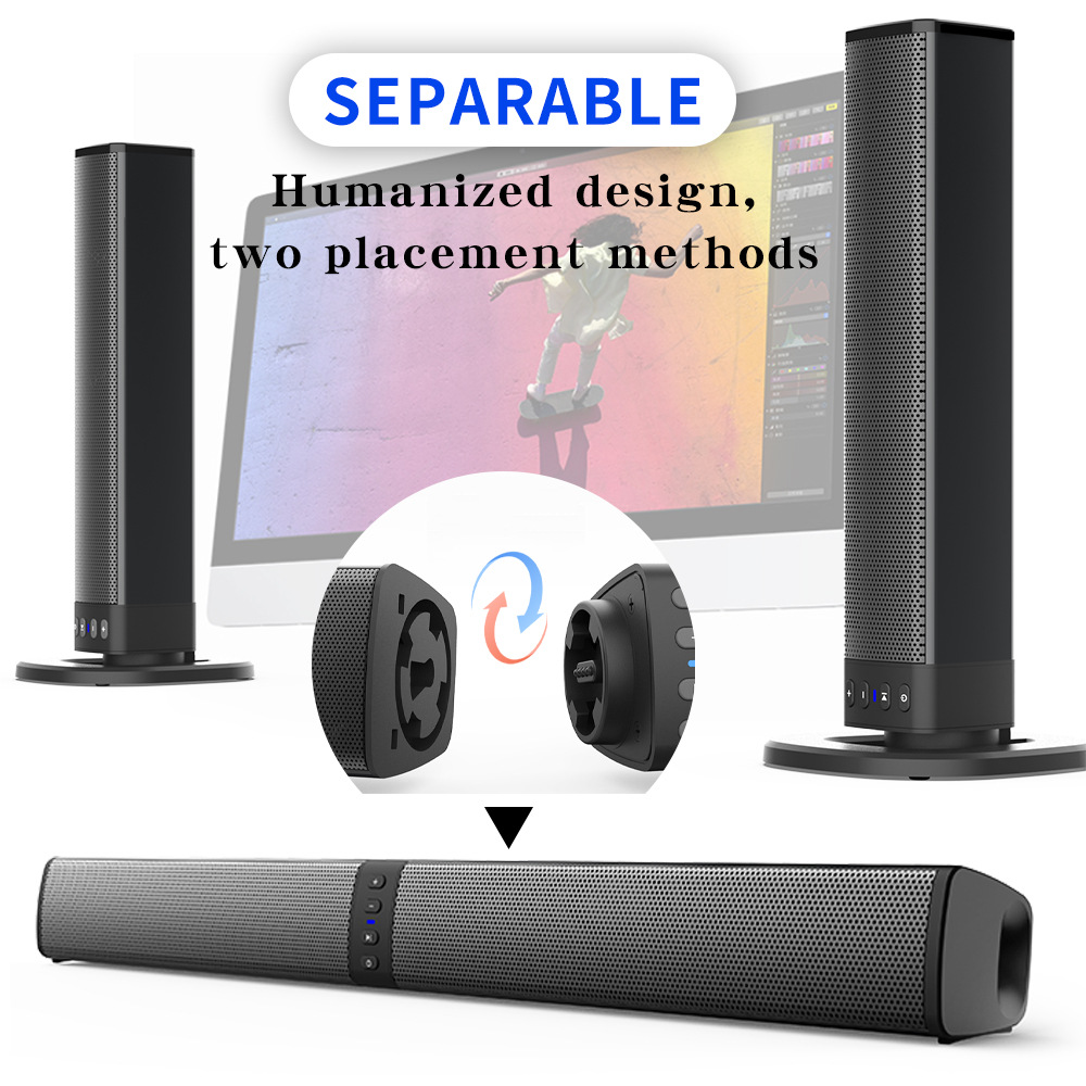 Detachable Soundbar Bluetooth  - Audio Music Spotify review and price