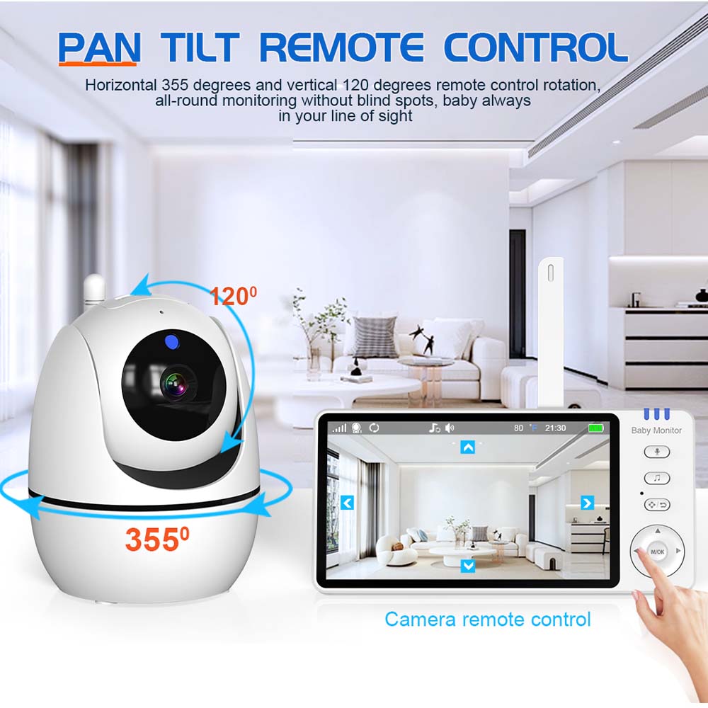 5 Inch Video Baby Monitor Indo - Audio Music Kids review and price