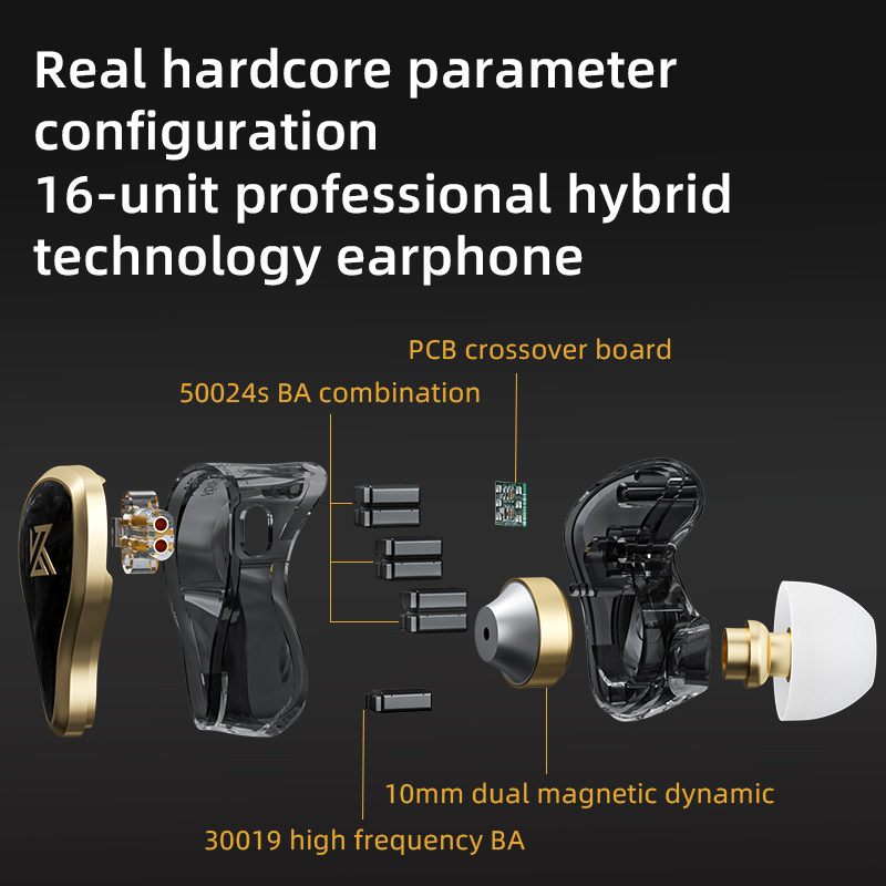 KZ ZAS Metal Wired Earphone 16 - Audio Music Game review and price