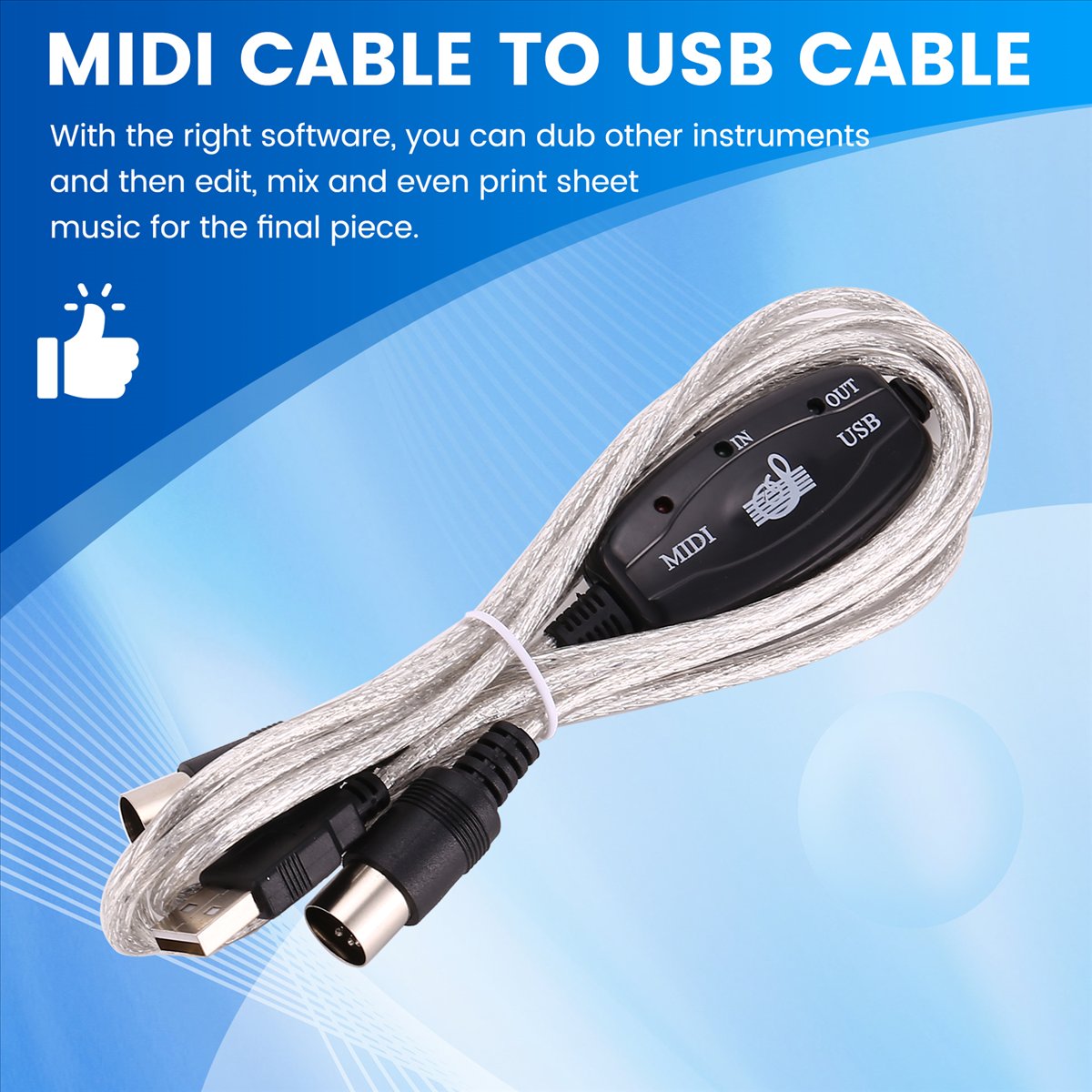 AA80 USB to MIDI 5Pin Cable Co - Audio Music Edit review and price