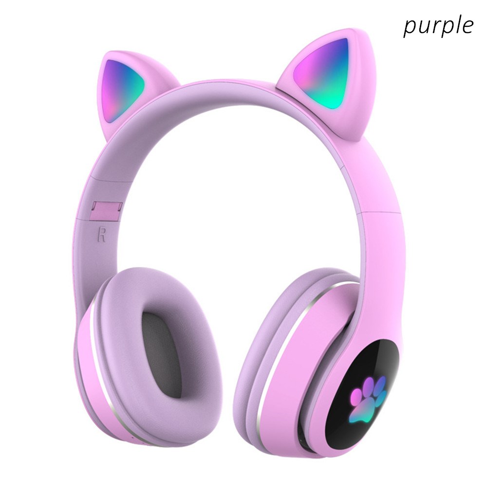 Cute Cat LED Wireless Headphon - Audio Music Kids review and price