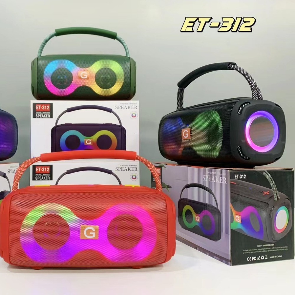 ET-312 Bluetooth Speaker Porta - Audio Music Spotify review and price