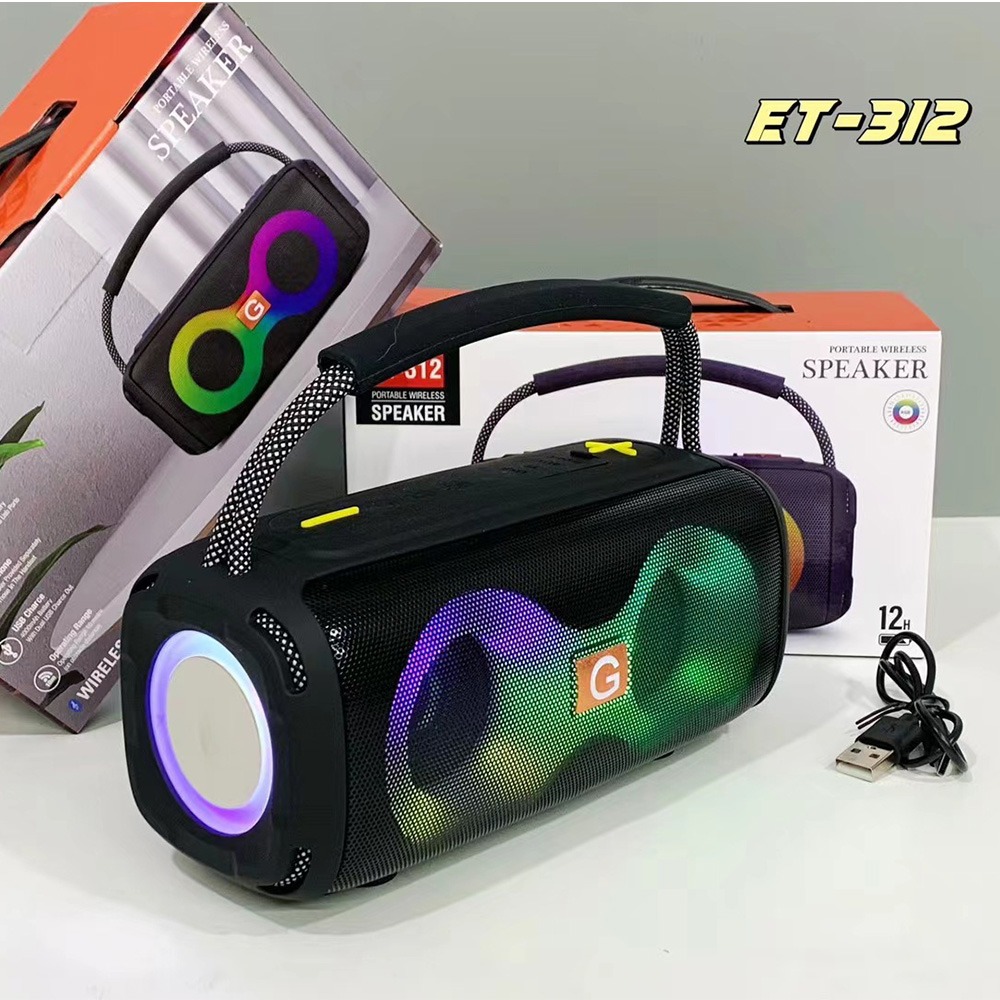 ET-312 Bluetooth Speaker Porta - Audio Music Spotify review and price