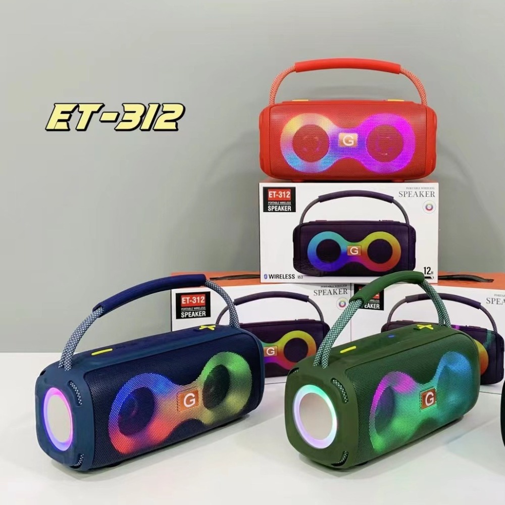 ET-312 Bluetooth Speaker Porta - Audio Music Spotify review and price