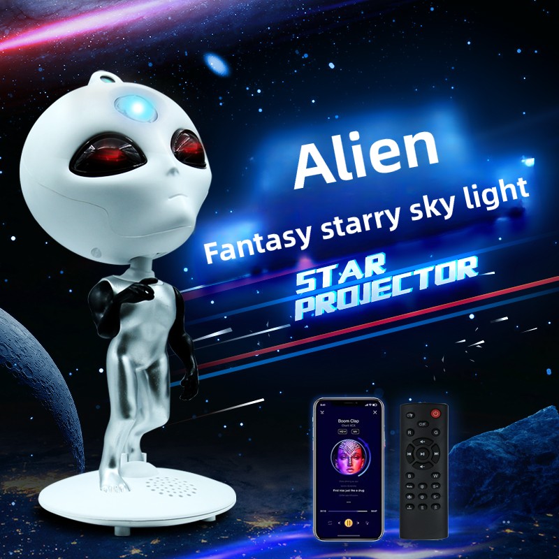 Alien Galaxy Star Projector wi - Audio Music Spotify review and price
