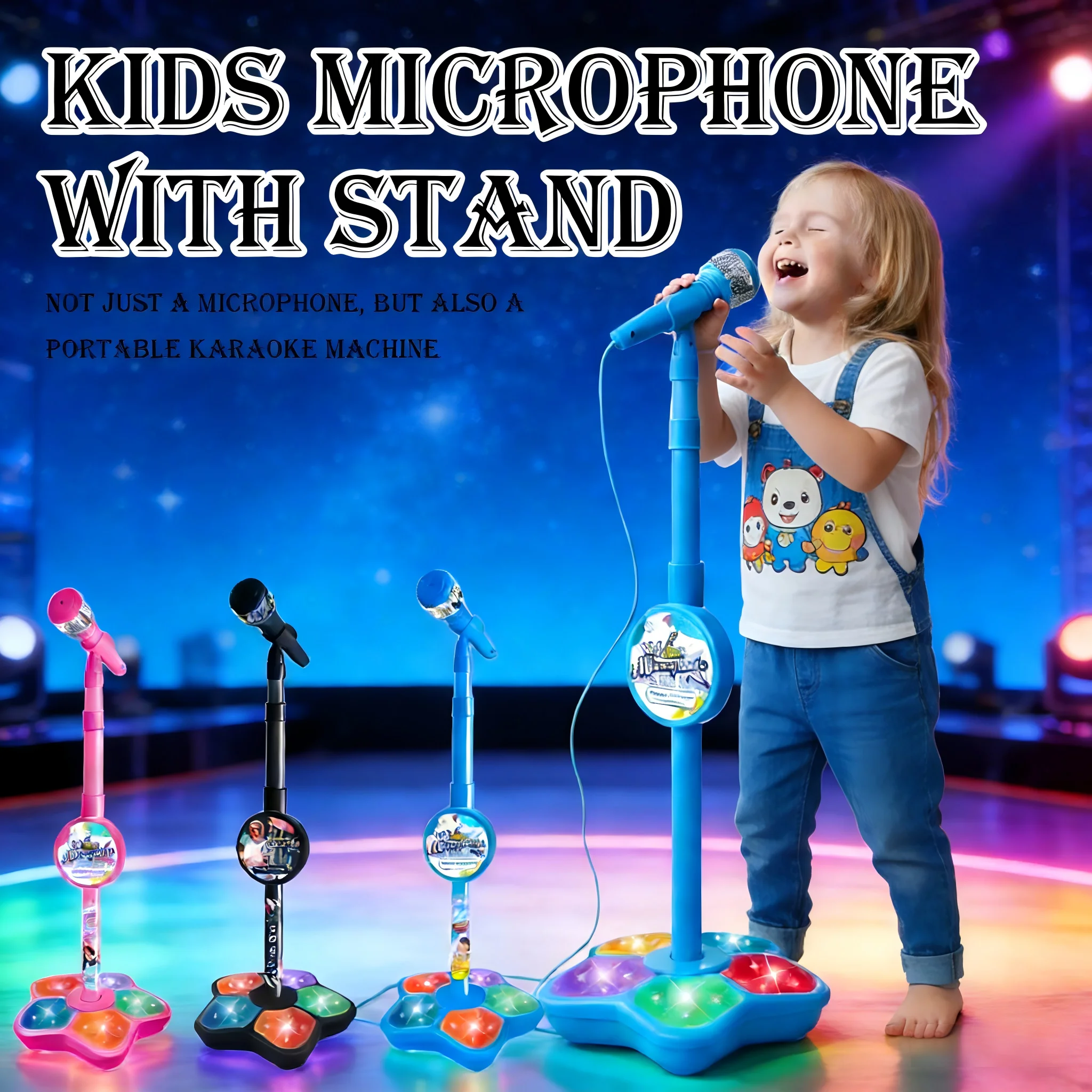 Karaoke Microphone with Stand, - Audio Music Edit review and price
